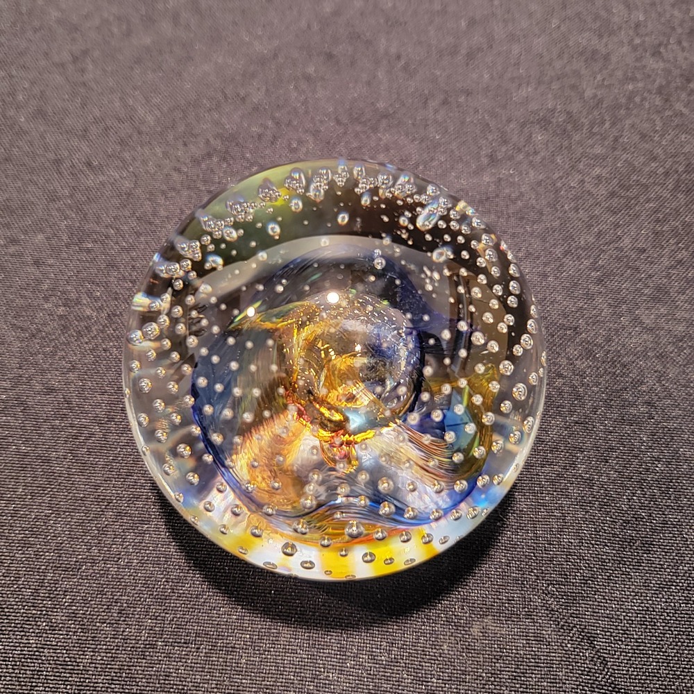 Caithness Reflections 1992 Controlled Bubbles Paperweight Scotland Collectors - Picture 5 of 10